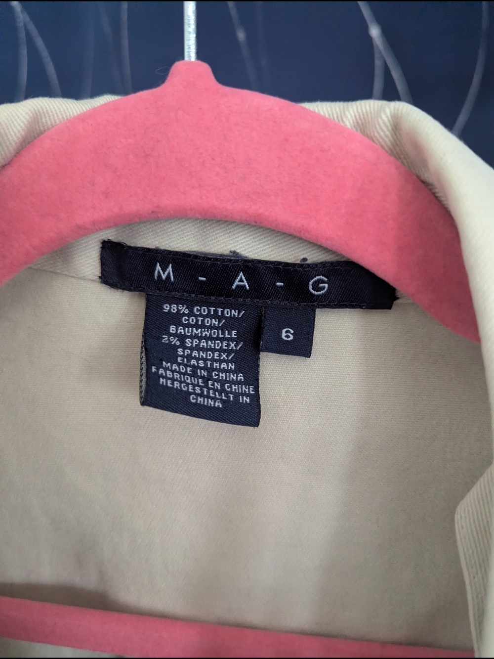 M.A.G. Lightweight Cream Jacket for Women - Picture 2 of 7